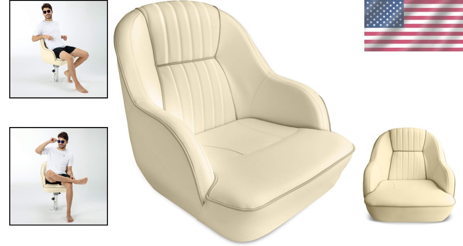 Heavy-Duty Marine Bucket Seat - Perfect for Pontoon and Boat Enthusiasts