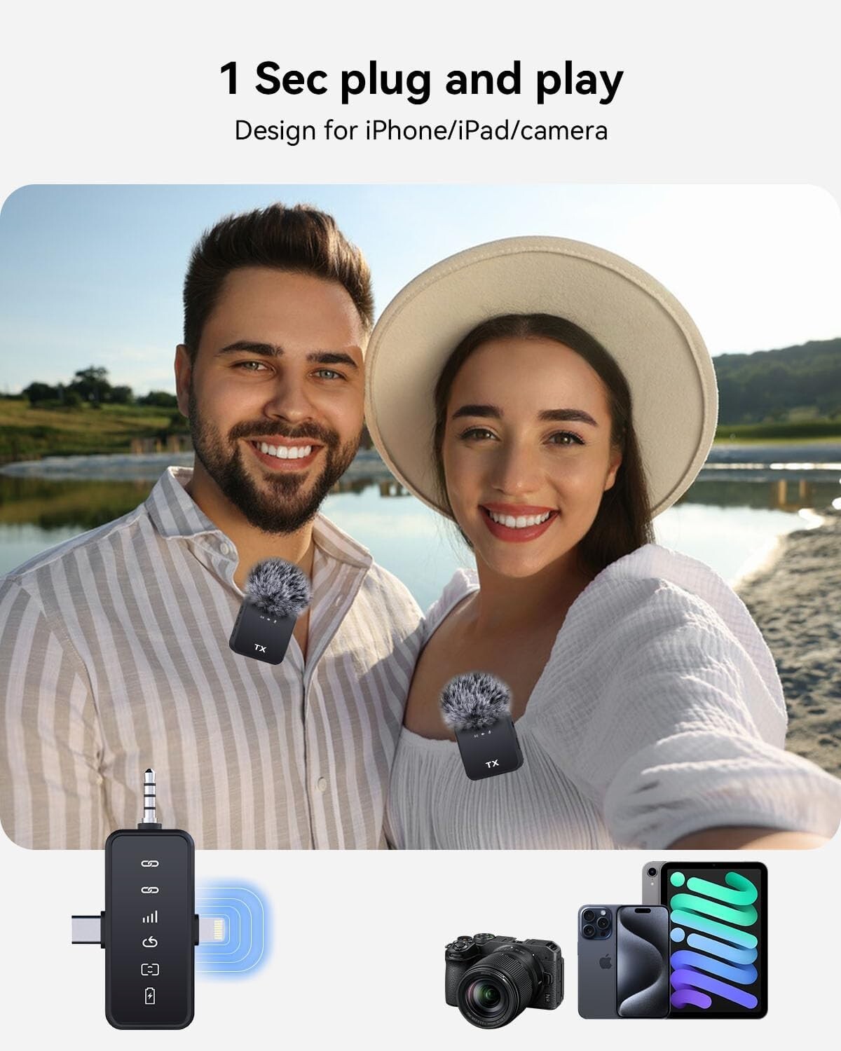 Mini Wireless Microphone with Noise Reduction - Ideal for YouTube & TikTok