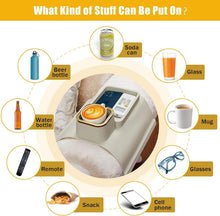 Load image into Gallery viewer, Weighted Silicone Sofa Arm Tray Set - Stylish Drink Holders for Cozy Living