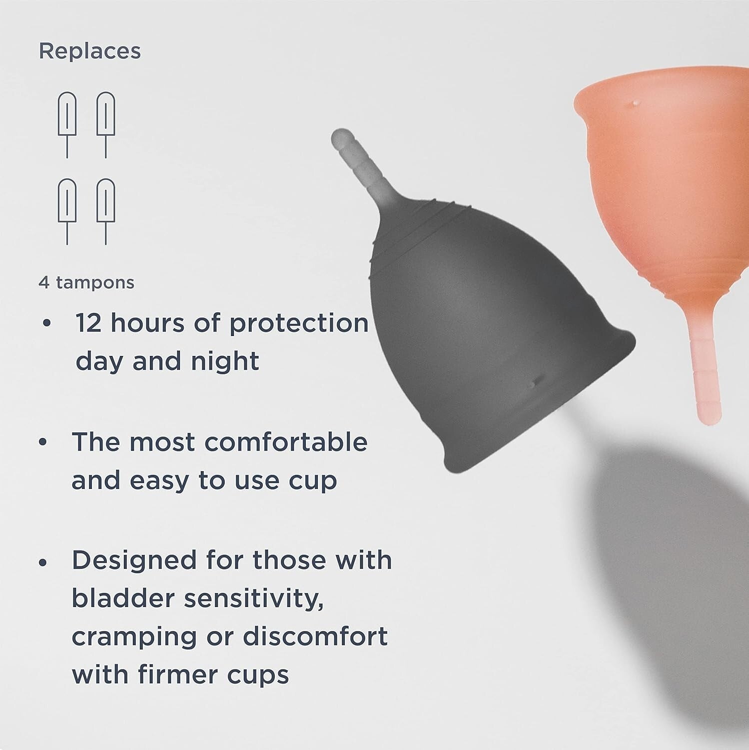 BPA-Free Menstrual Cup - Durable Silicone for Leak-Free, Comfortable Wear