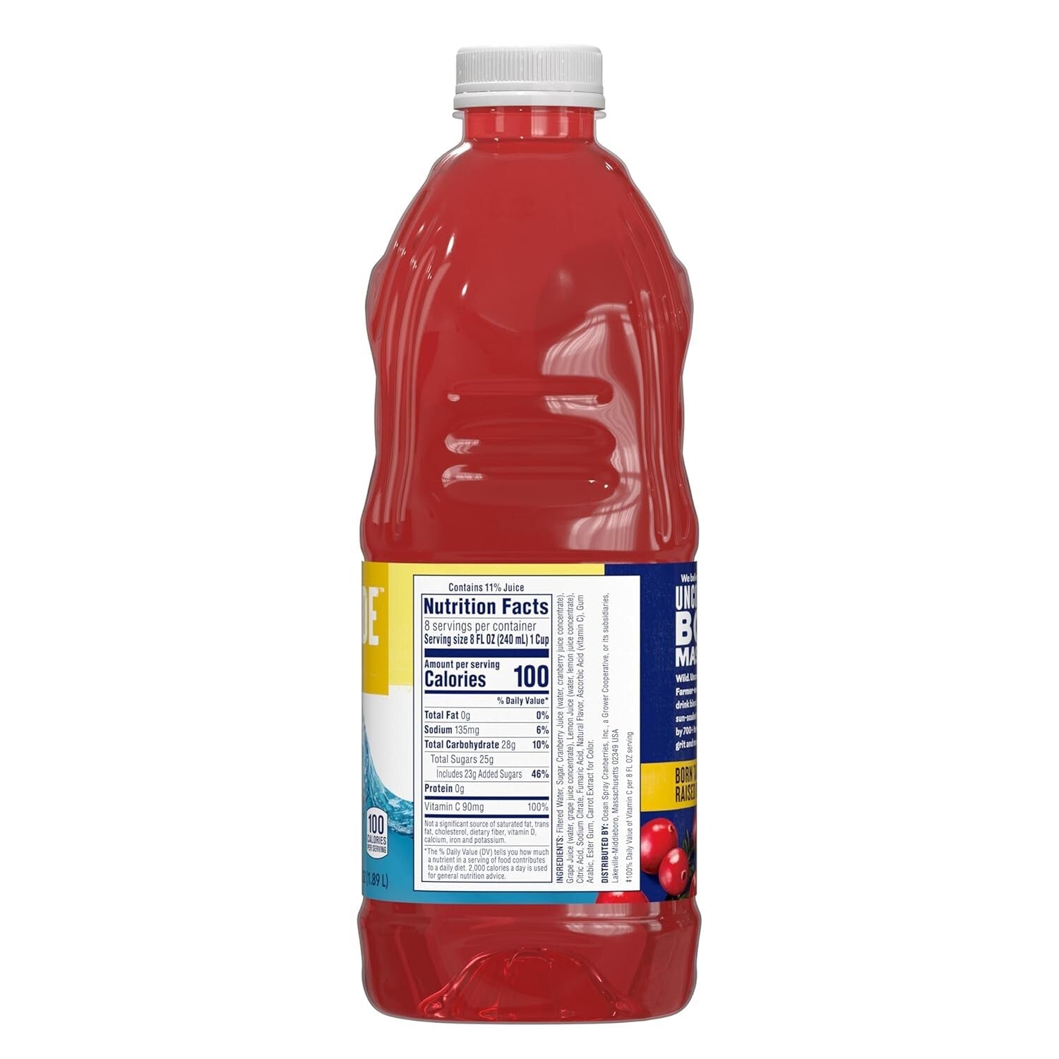 Delicious Bold Cranberry Lemonade Juice - 64 Fl Oz x 8 for Ultimate Refreshment