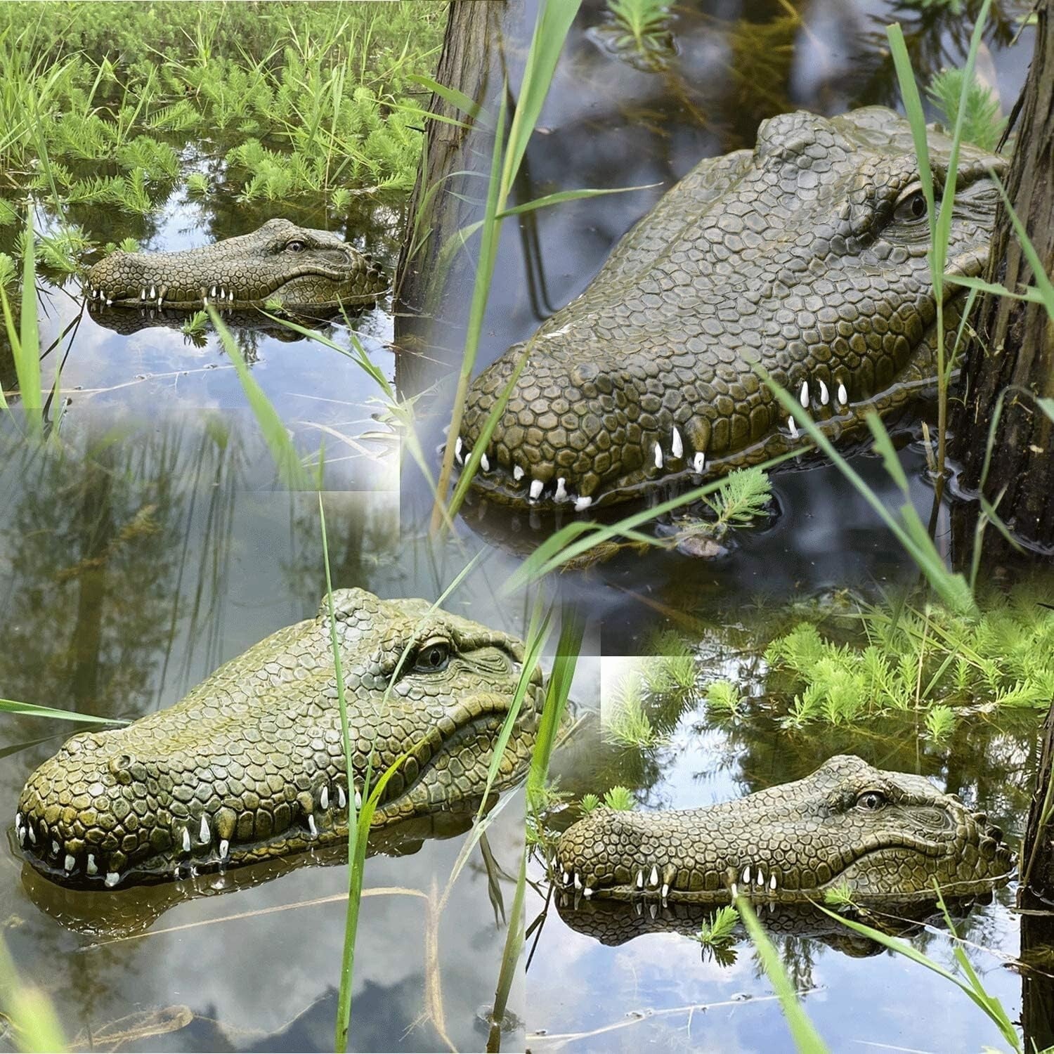 Rechargeable 2.4GHz Remote-Controlled Alligator Head – Ideal Pool Prank