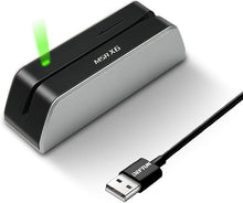 Load image into Gallery viewer, Plug &amp; Play Magnetic Card Reader Writer - USB Powered, 20 Blank Cards Included