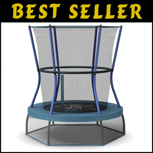 Interactive Kids Mini Trampoline with Foam Pad - Perfect for Imaginative Play