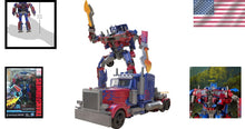 Load image into Gallery viewer, Transformers Studio Series 05 Voyager Class Optimus Prime with Backdrop Display