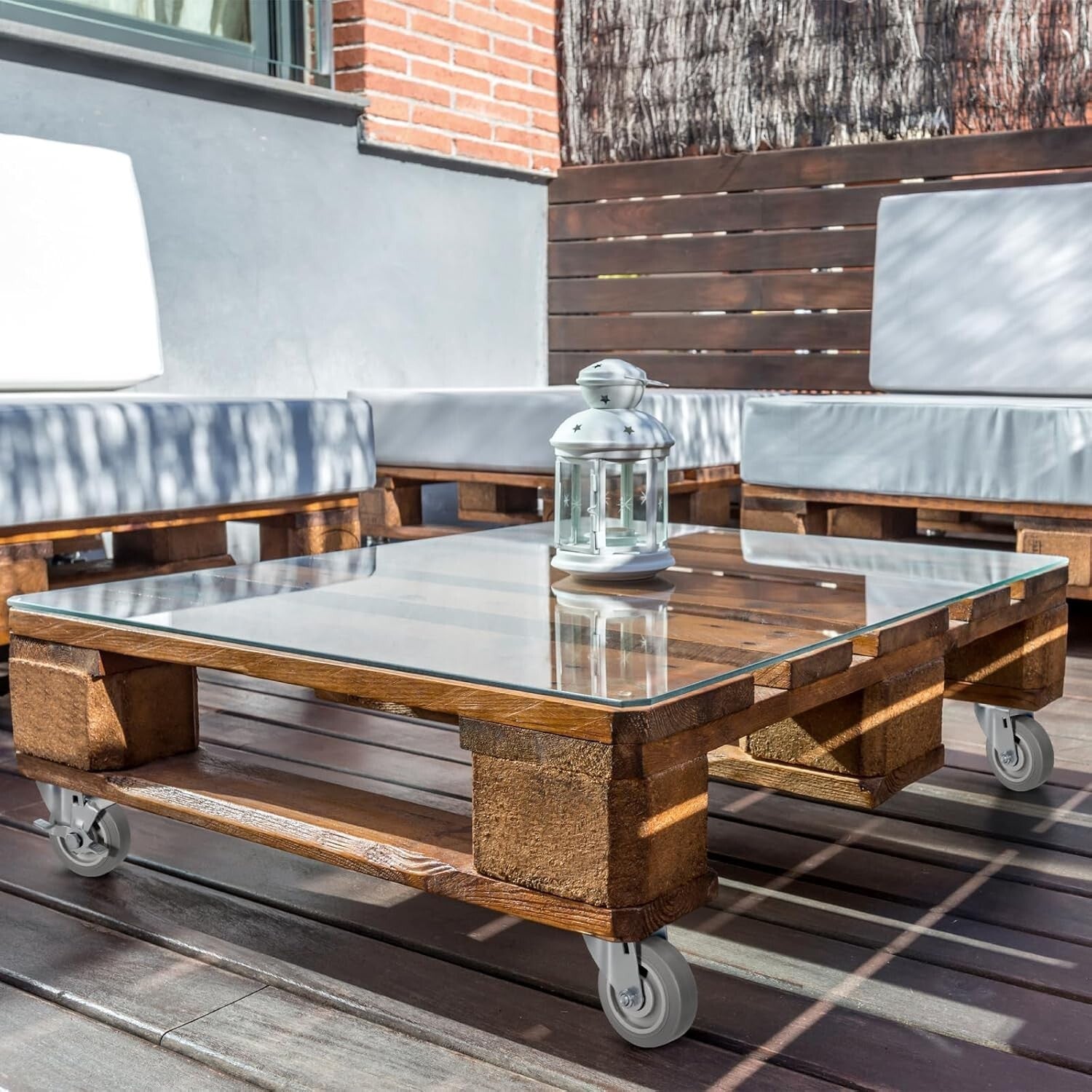 4" Heavy Duty Casters Set of 4, 1200lbs Capacity, Smooth Rolling Wheels