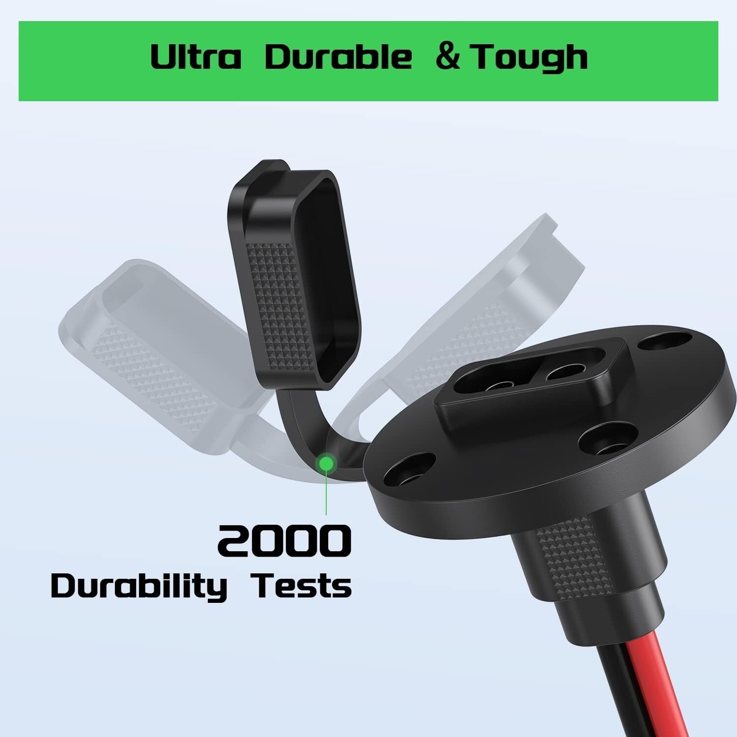 10AWG Weatherproof SAE Connector Sidewall Port with Quick Connect Adaptors