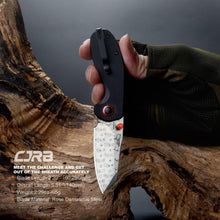 Load image into Gallery viewer, Limited Edition CJRB Maileah Damascus Pocket Knife with G10 Handle - Compact EDC