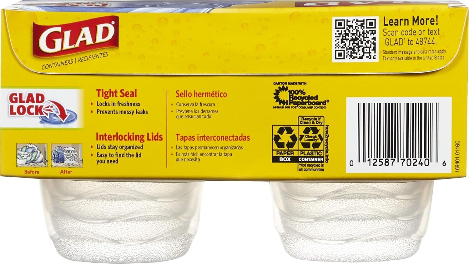 Mini Round Food Storage Containers 4 Oz - 12 Pack for Snacks & Portions