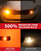 Load image into Gallery viewer, Premium 1156 Amber LED Bulbs with Intelligent IC Driver - 500% Brightness 2 Pack