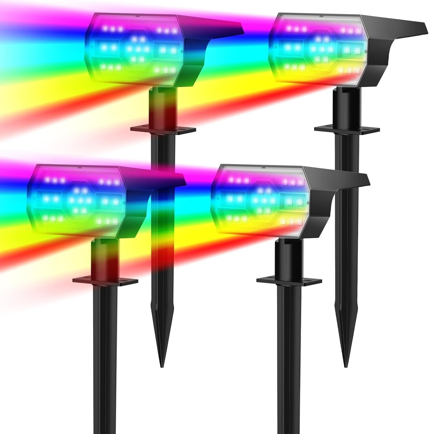 7 Lighting Modes Solar Outdoor Lights, Waterproof IP68 - Perfect for Decoration