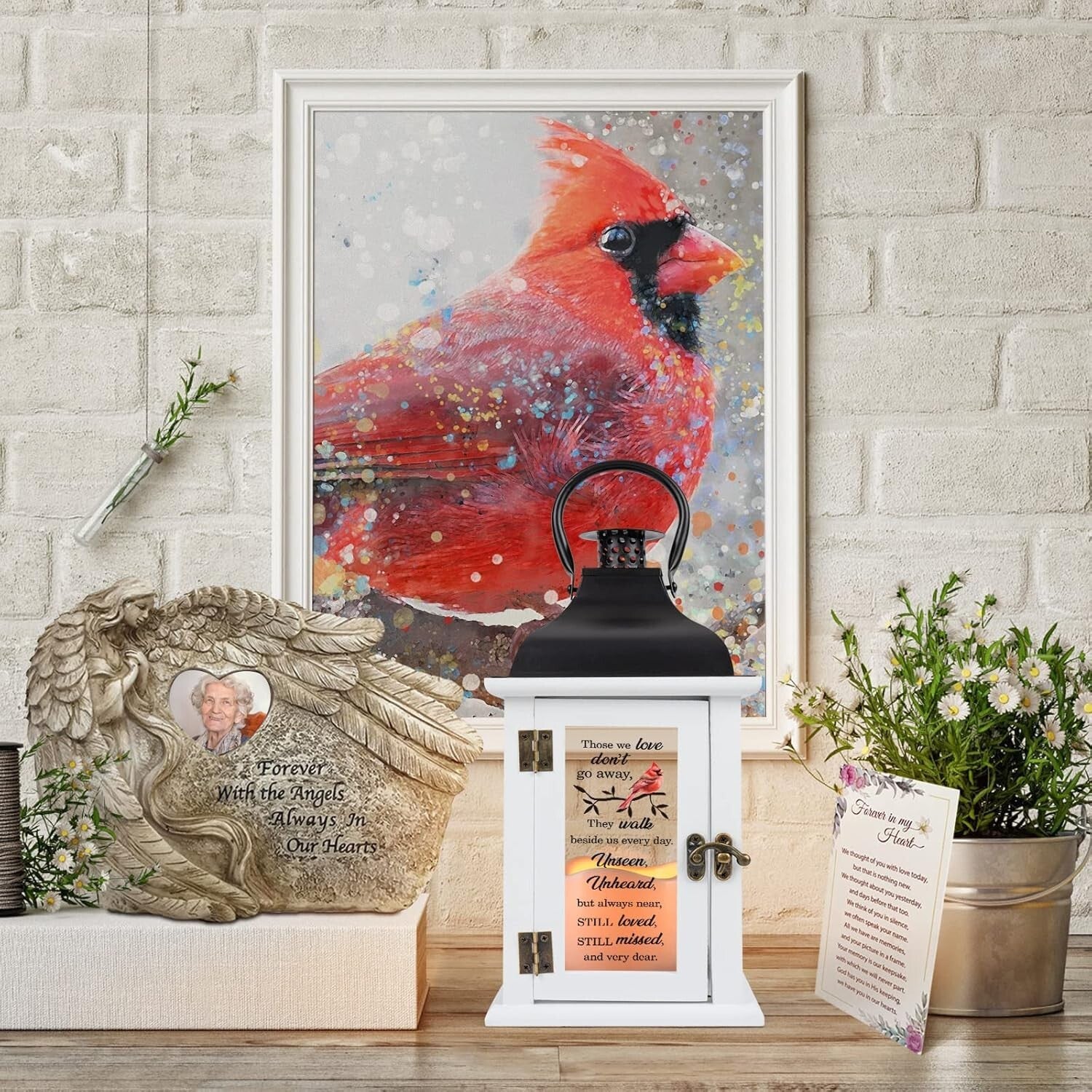 Comforting Battery Operated Lantern with Remote for Grieving Hearts – 14x6x6