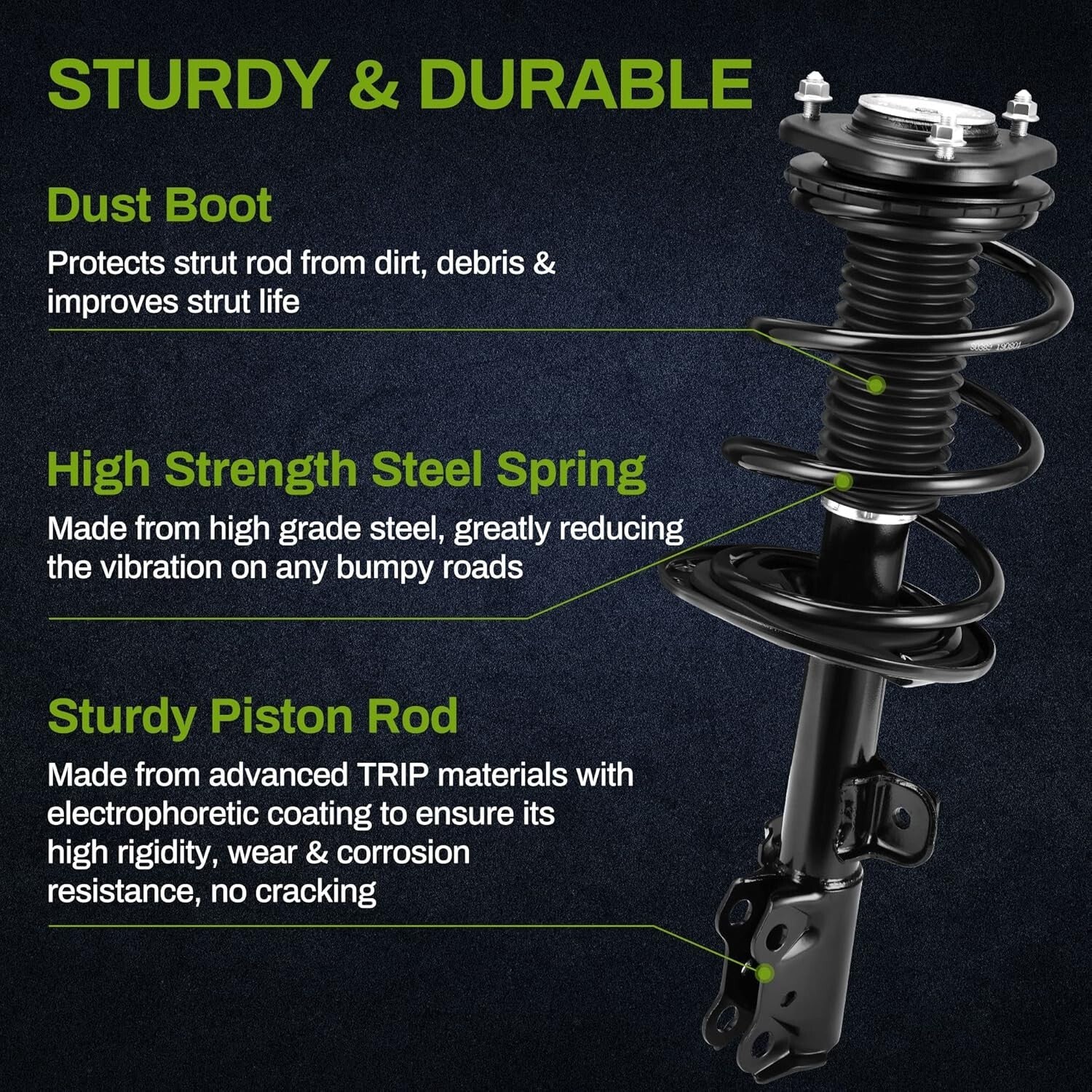 All-in-One Front Strut Set for 2006-2012 RAV4 - Safety & Performance Boost