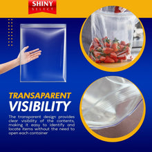 Load image into Gallery viewer, Jumbo 3.5 Gallon Clear Storage Bags - 100 Count for Travel &amp; Home Organization