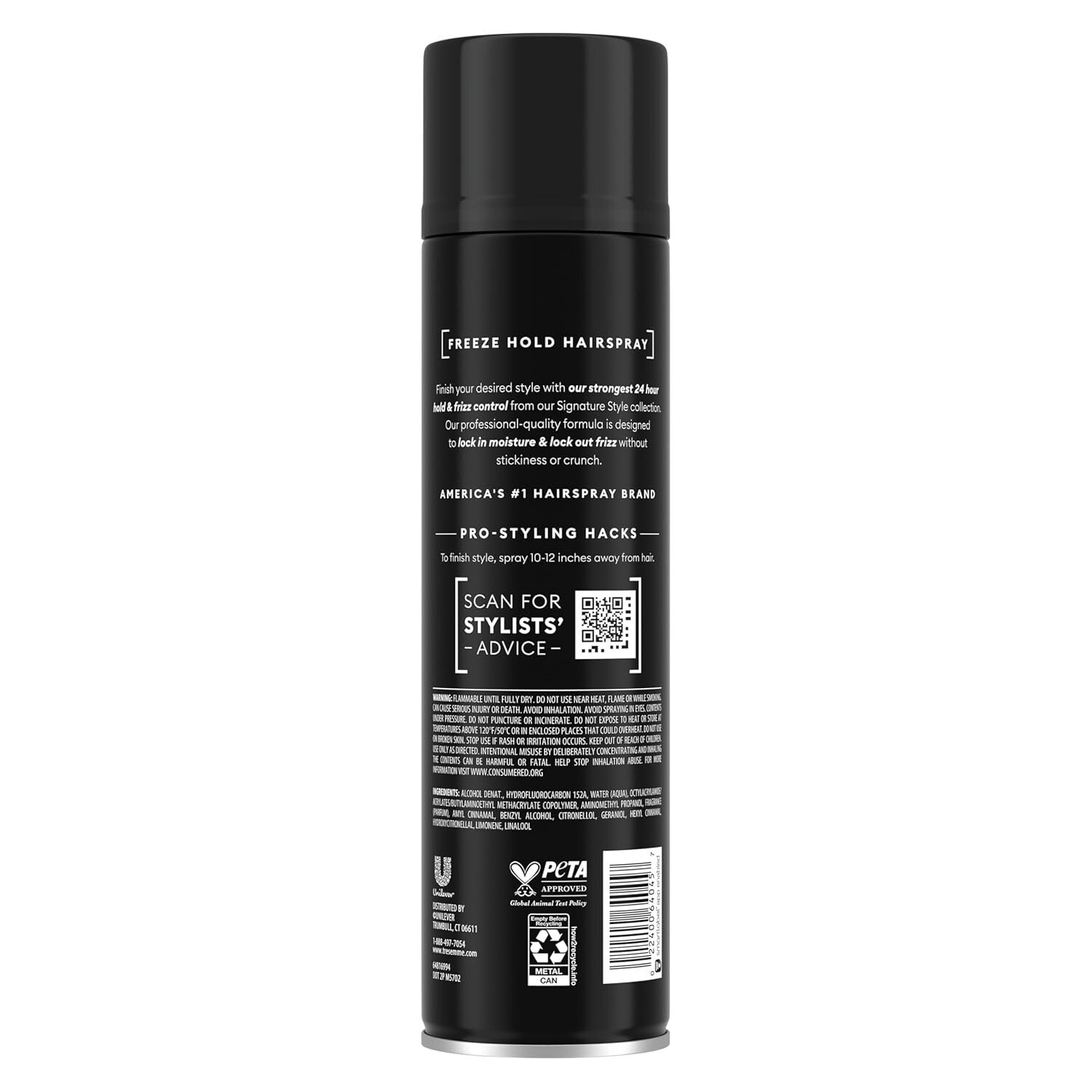 Pack of 6 Freeze Hold Hairspray for 24-Hour Frizz Control & Humidity Resistance