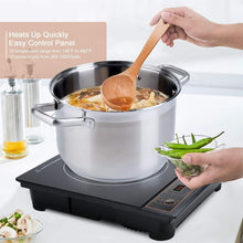 Load image into Gallery viewer, 1800W Gold Induction Cooktop - Portable Countertop Burner for Effortless Cooking