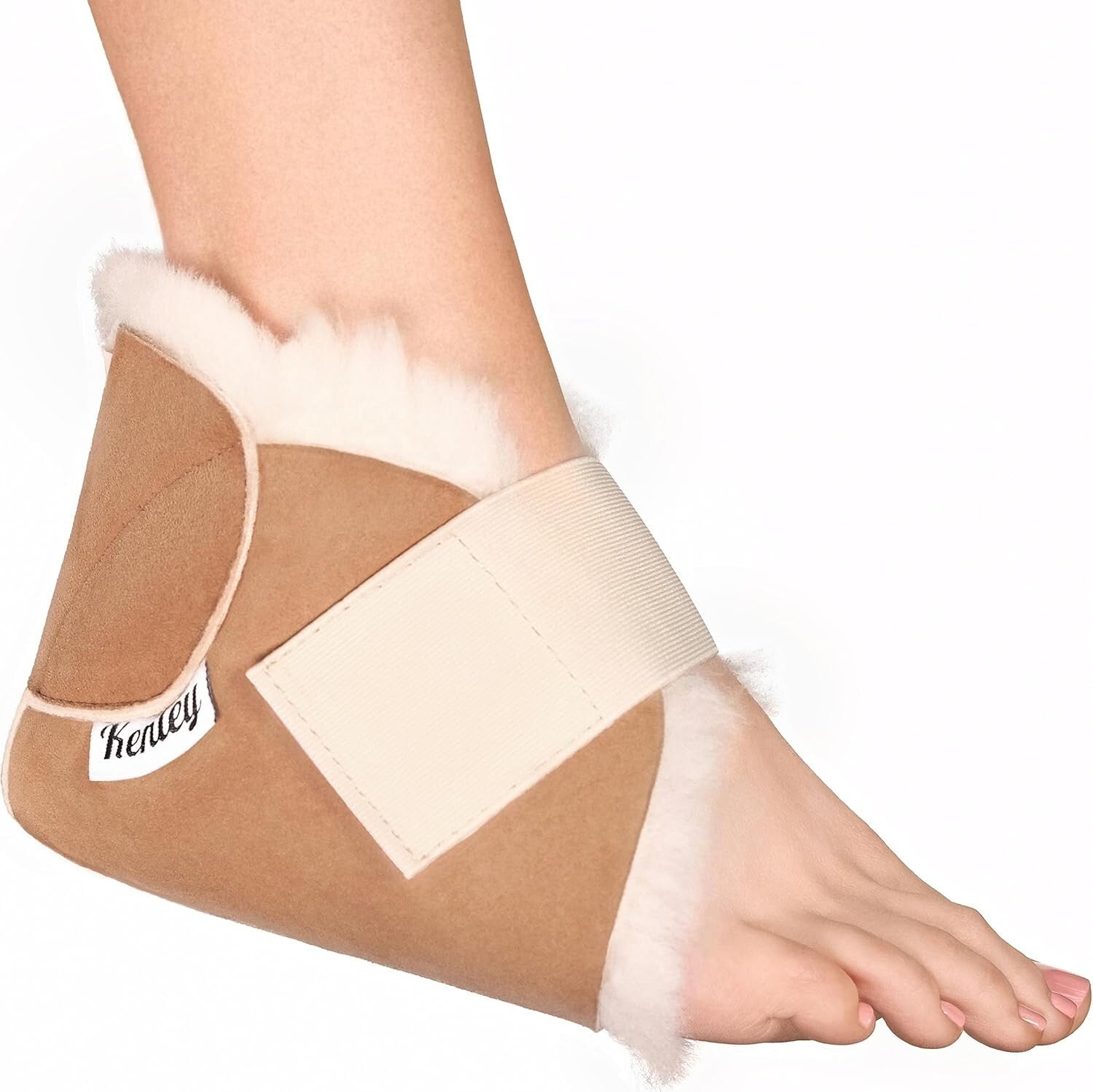 Medical-Grade Sheepskin Heel Protectors - Soft Cushions for Bed Sore Prevention