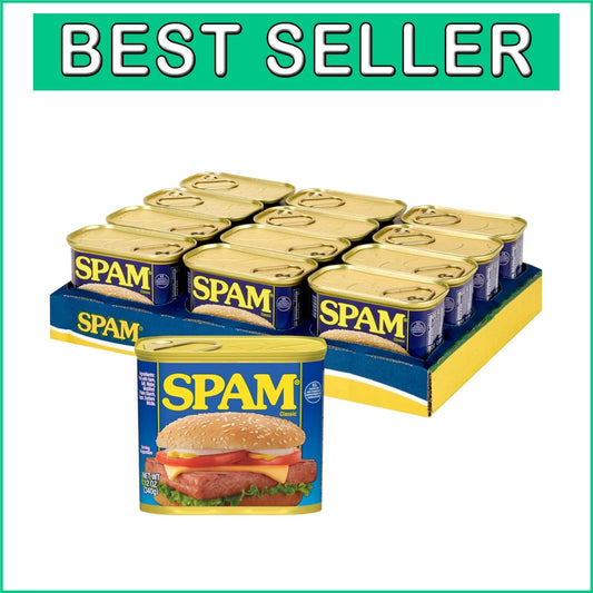 12 Can Pack of Classic Luncheon Meat - 180 Calories & 7g Protein per Serving