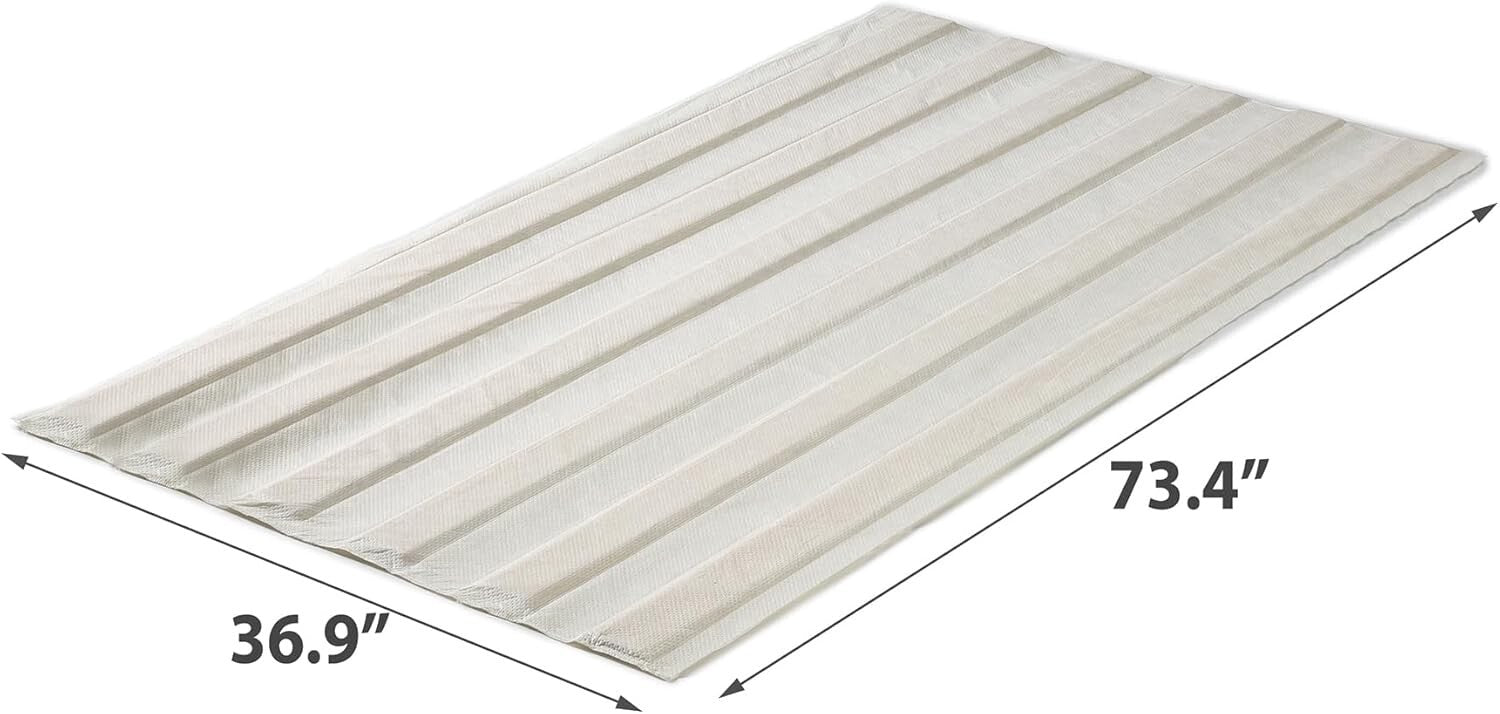 Easily Upgrade Your Bed with Fabric Covered Twin Slats - No Assembly Needed