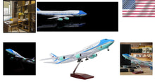 Load image into Gallery viewer, 18” Diecast Air Force One Jet Model with LED Light - Perfect for Collectors