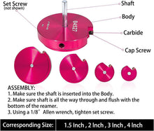 Load image into Gallery viewer, High-Strength 4-Piece Reamer Kit for 1.5-4 Inch Pipe Maintenance - Portable