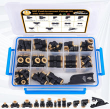 Load image into Gallery viewer, 39 PCS DOT Brass Air Line Quick Connect Fittings for Trucks &amp; Equipment Repair
