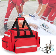 Load image into Gallery viewer, Lightweight Red Trauma Bag with Multiple Pockets - Perfect for EMT &amp; Outdoor Use