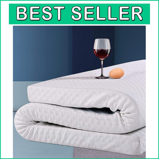 Full Size Pressure-Relieving 3-Inch Memory Foam Mattress Topper with Soft Cover