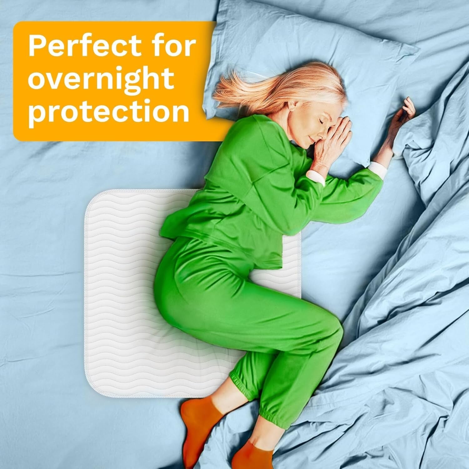 Quilted Cloth Washable Pet & Senior Bed Pads - 10 Pack for Ultimate Protection