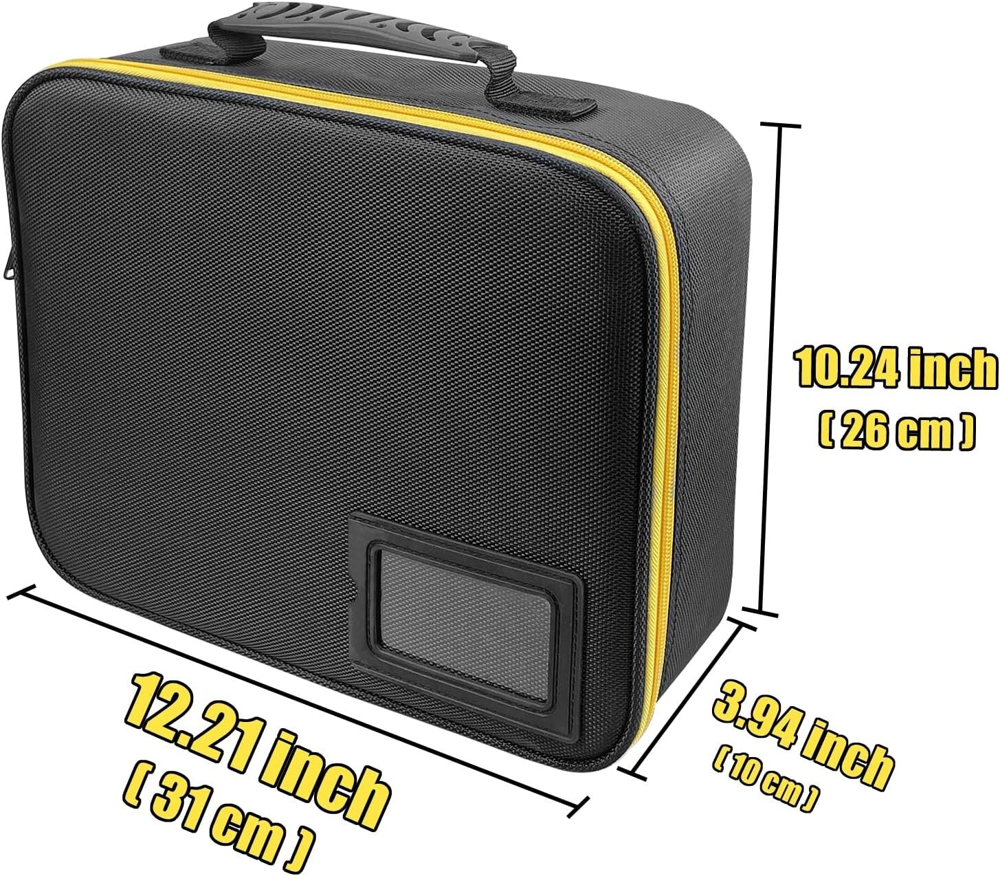 Durable Portable Battery Organizer with Customizable Interior for Power Tools
