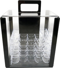 Load image into Gallery viewer, Compact Poker Chip Holder - 1000 Capacity with 10 Racks, No Assembly Needed