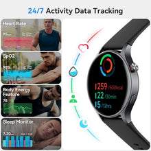 Load image into Gallery viewer, Stylish Waterproof Smartwatch with Long Battery &amp; Comprehensive Health Tracker
