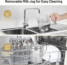 Load image into Gallery viewer, Quiet 4-in-1 Milk Frother and Steamer - 17oz for Delicious Hot/Cold Beverages
