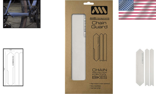 AMS High Impact Chain Guard for XC, Gravel, and Road Bikes - Easy Installation