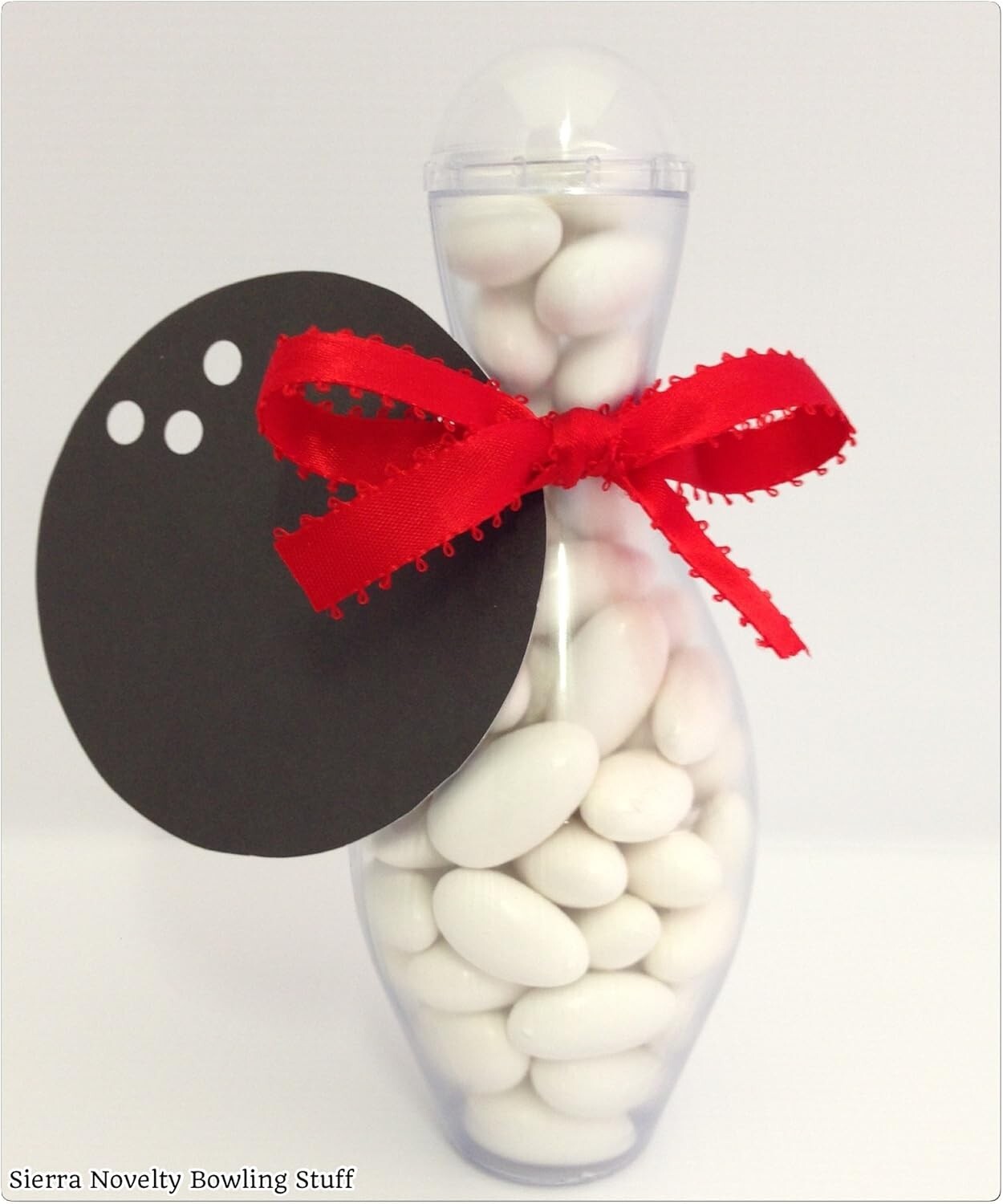 12 Mini Bowling Pin Candy Containers - Fun Party Favors for Bowling Parties