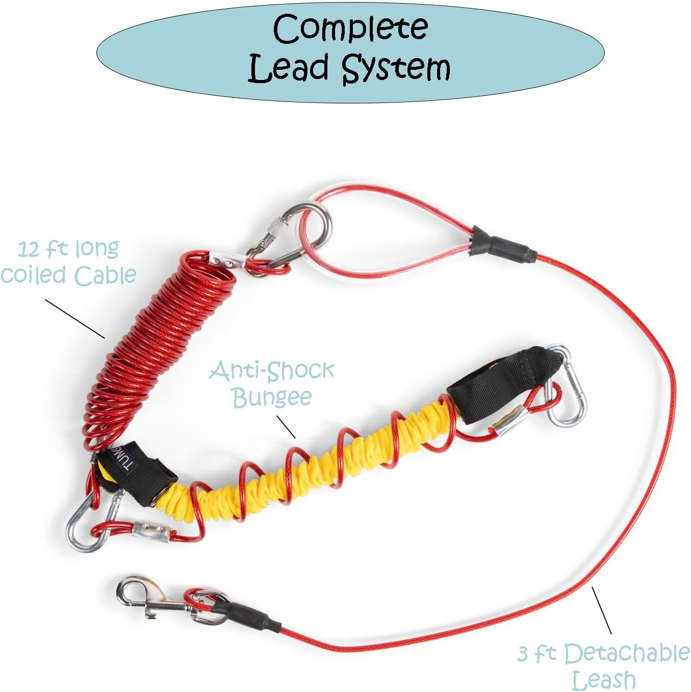 Heavy-Duty 200ft Anti-Shock Aerial Dog Runner - Perfect Zipline for Your Yard