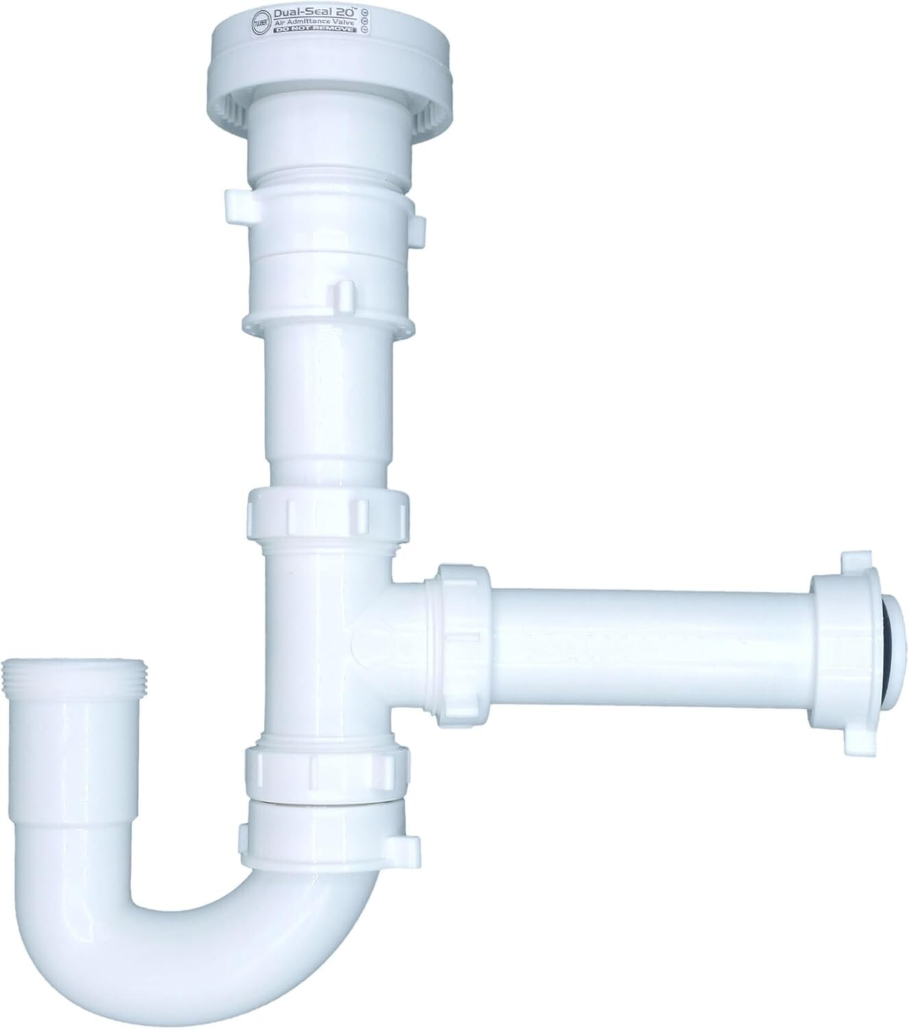 1-1/2" Air Admittance Valve Trap Assembly Kit with Dual Sealing Protection