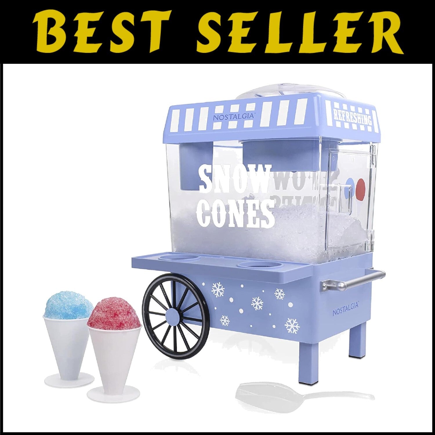 User-Friendly Snow Cone Machine with Safety Switch - Perfect Party Treats