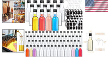 Load image into Gallery viewer, Reusable 120 Pack 2 oz Plastic Shot Bottles with Funnels - Perfect for Crafts