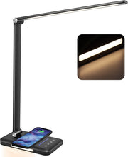 Load image into Gallery viewer, Multi-Functional LED Desk Lamp - Fast Charger, Eye-Caring Light &amp; Modern Design
