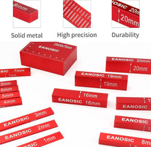 Load image into Gallery viewer, Professional Precision Plate Setup Block Set - 15 Pieces in Laser Engraved.red