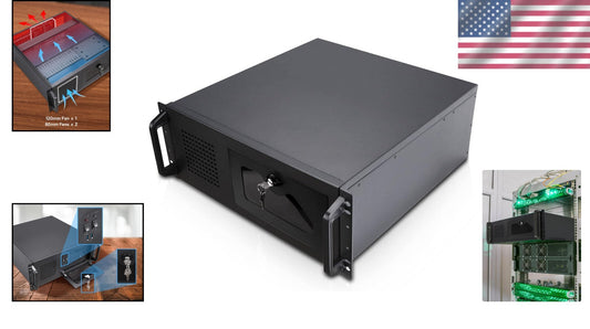 Advanced Rackmount Server Chassis - 7 Bays, Quiet Fans, Lockable Front Panel