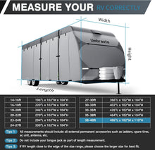 Load image into Gallery viewer, 7-Layer Waterproof RV Cover for 16-18ft Trailers - Ultimate Protection Ensemble