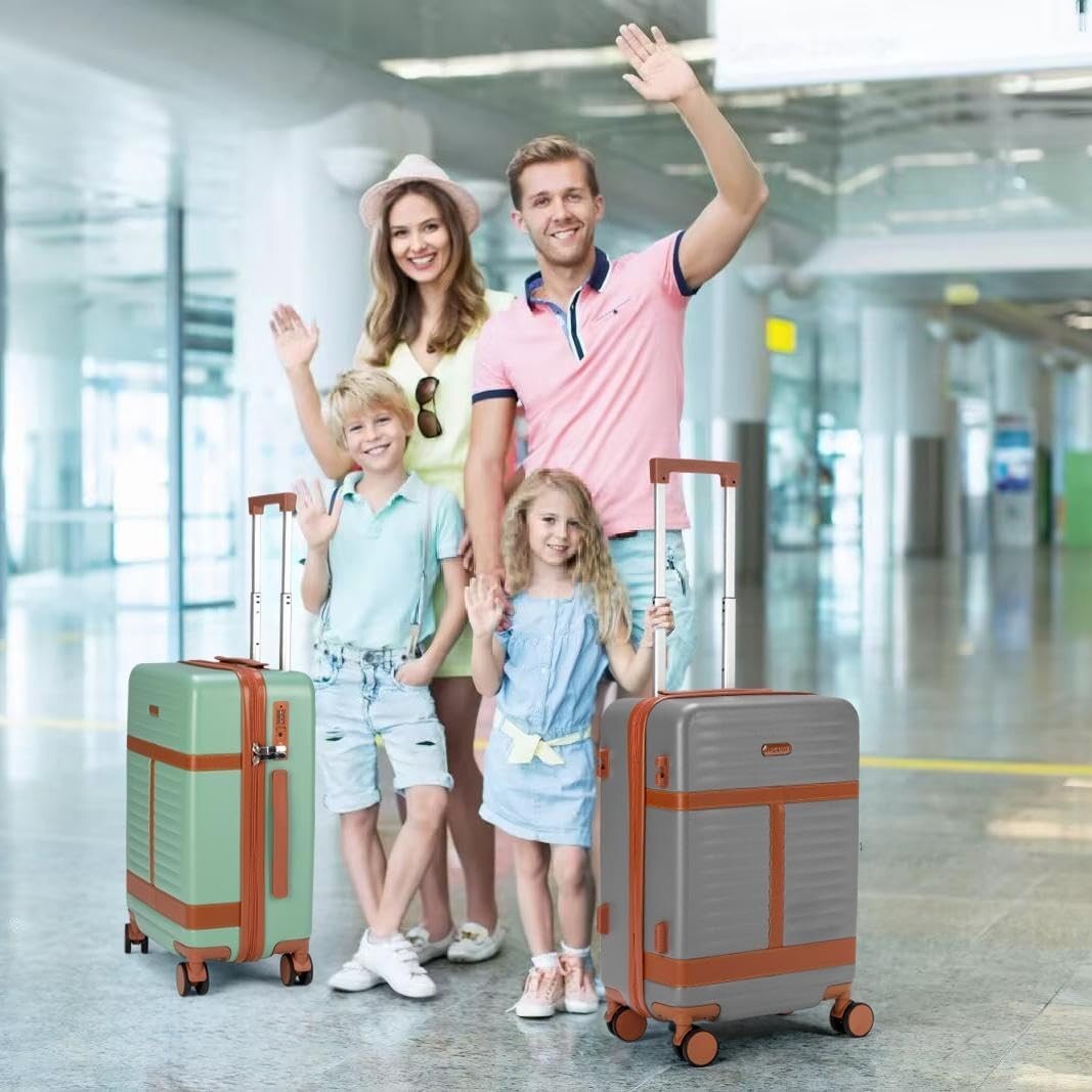 Durable 20 Inch Hardshell Carry On with Integrated 18 Inch Backpack & Organizer