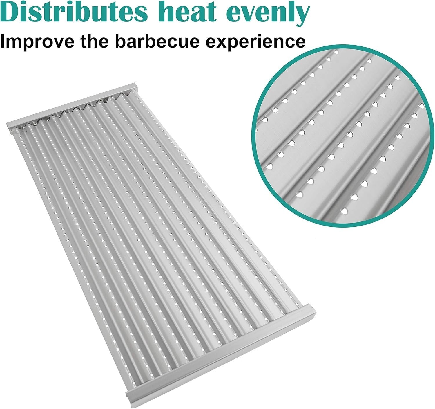 Premium Cast Iron Grill Grates & Stainless Steel Emitter Plates for Charbroil