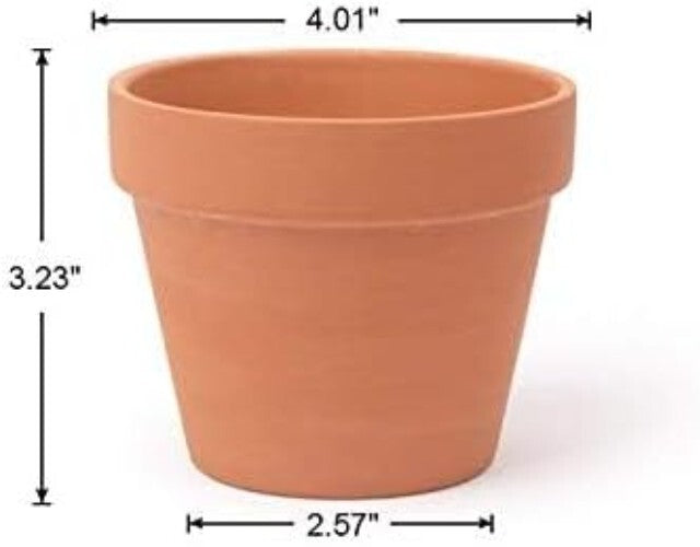 Premium Clay Nursery Pots 26-Pack with Drainage - Ideal for Succulent Displays