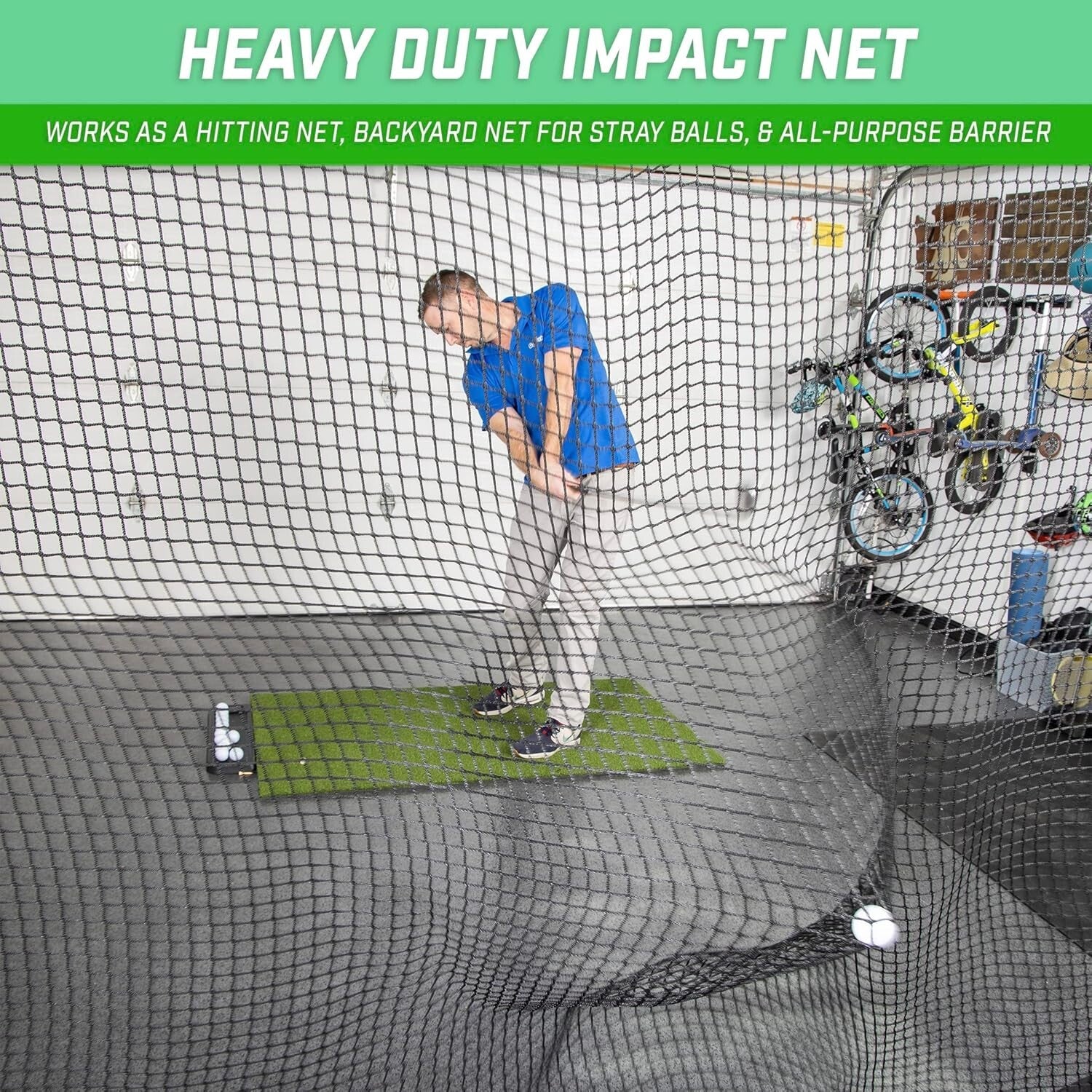 Durable Heavy-Duty Mesh Sports Net, Easy Install, Great for Indoor & Outdoor