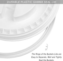 Load image into Gallery viewer, Set of 4 Reusable 5-Gallon Bucket Seal Lids - Airtight Food Storage Solution
