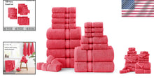 Load image into Gallery viewer, Sumptuous 18-Piece Bath Towel Set - Super Soft &amp; Highly Absorbent Honeysuckle