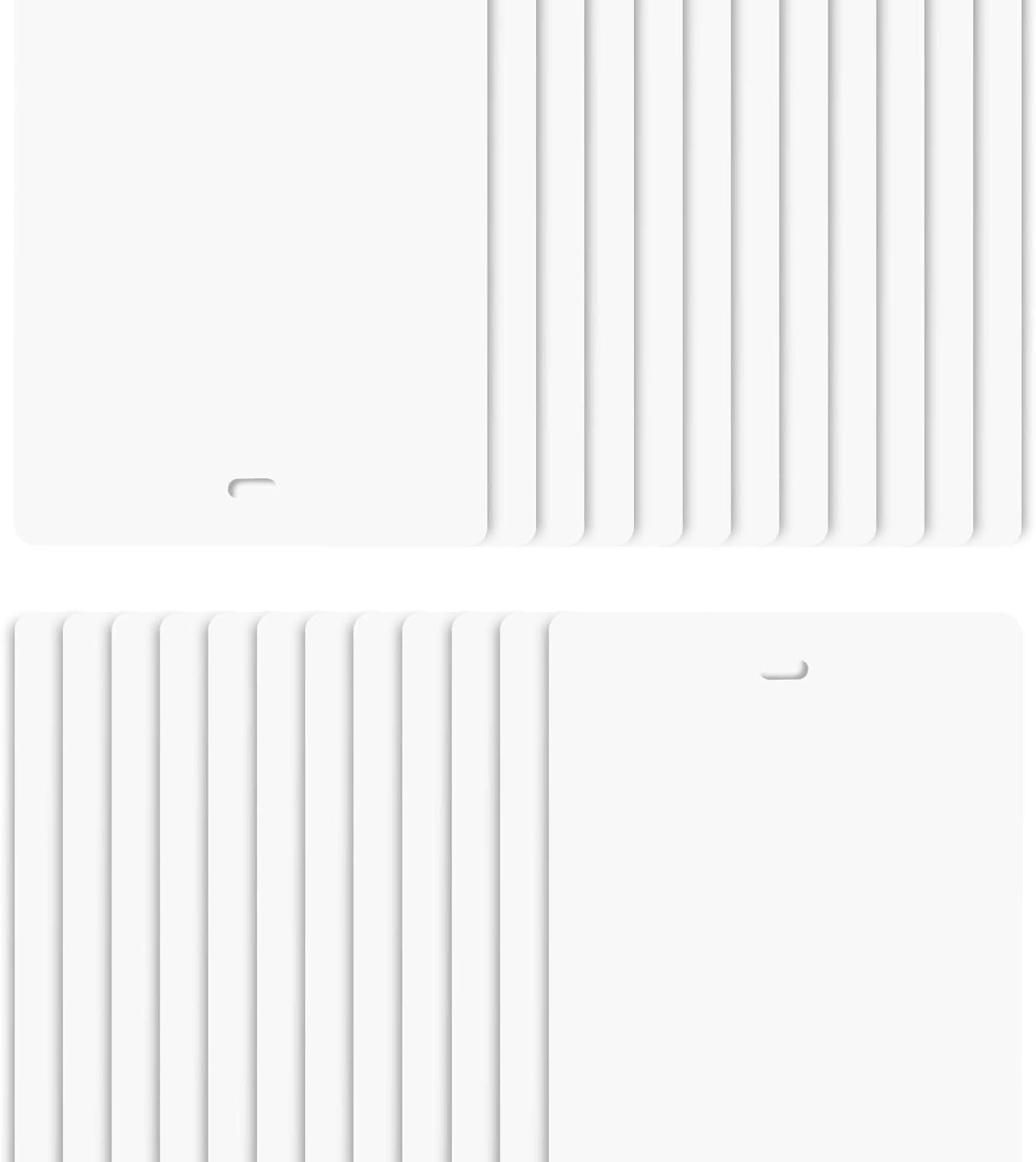 Durable 24-Pack Vinyl Vertical Blind Slats - 82.5" x 3.5" for Large Windows